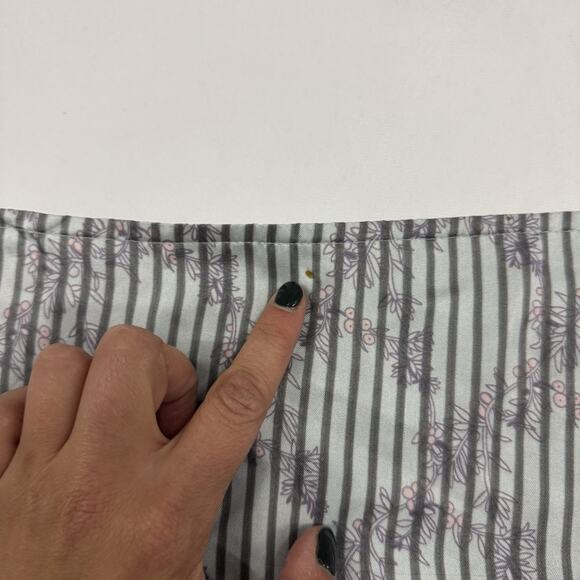 Y2K Kenzie 100% Silk Skirt Size 16 Drop Waist Pleated Floral Blue Purple Fairy - Picture 7 of 9